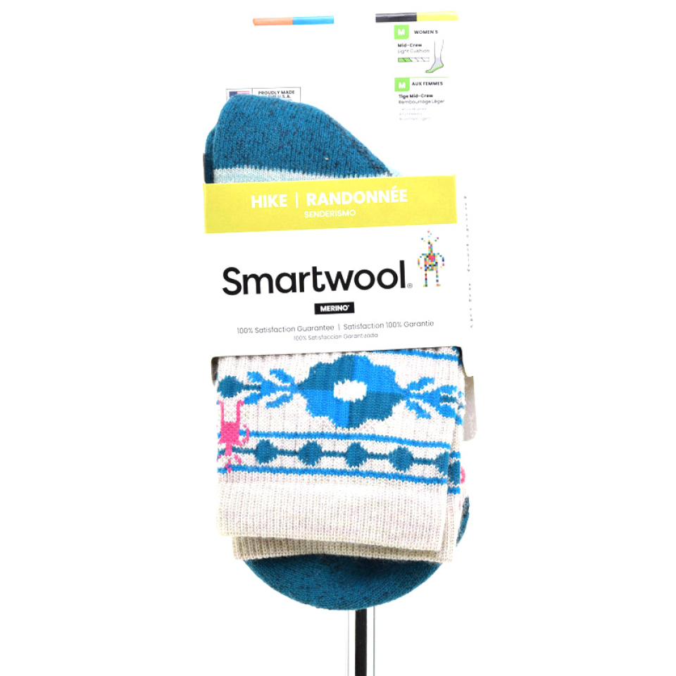 BAS REG - W HIKE LIGHT FLORAL MID CREW - SMARTWOOL