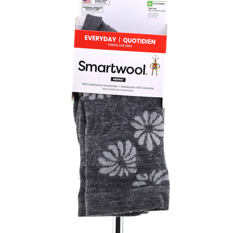 BAS REG - EVERYDAY FLORAL CREW - SMARTWOOL